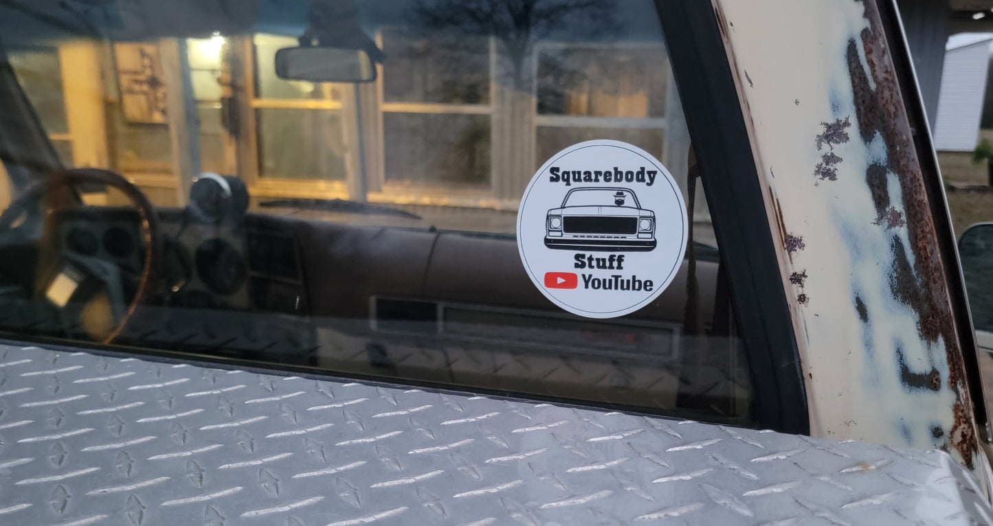 Large round Squarebody Stuff sticker