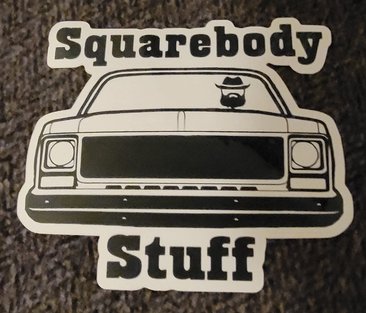 Large original Squarebody Stuff sticker