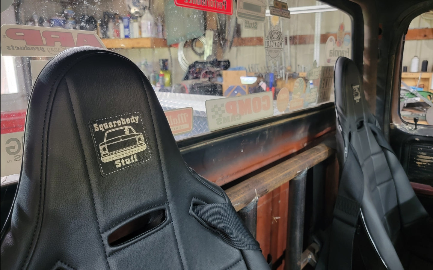 3" iron on Squarebody Stuff patch