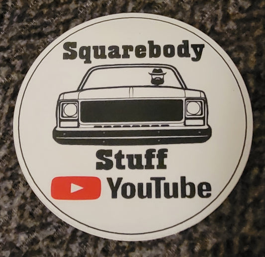 Small round Squarebody Stuff sticker