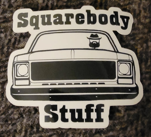 Small original Squarebody Stuff sticker