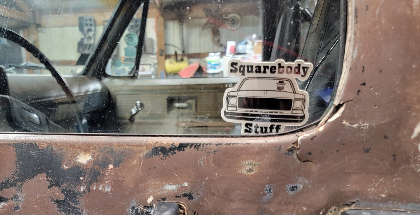 Small original Squarebody Stuff sticker